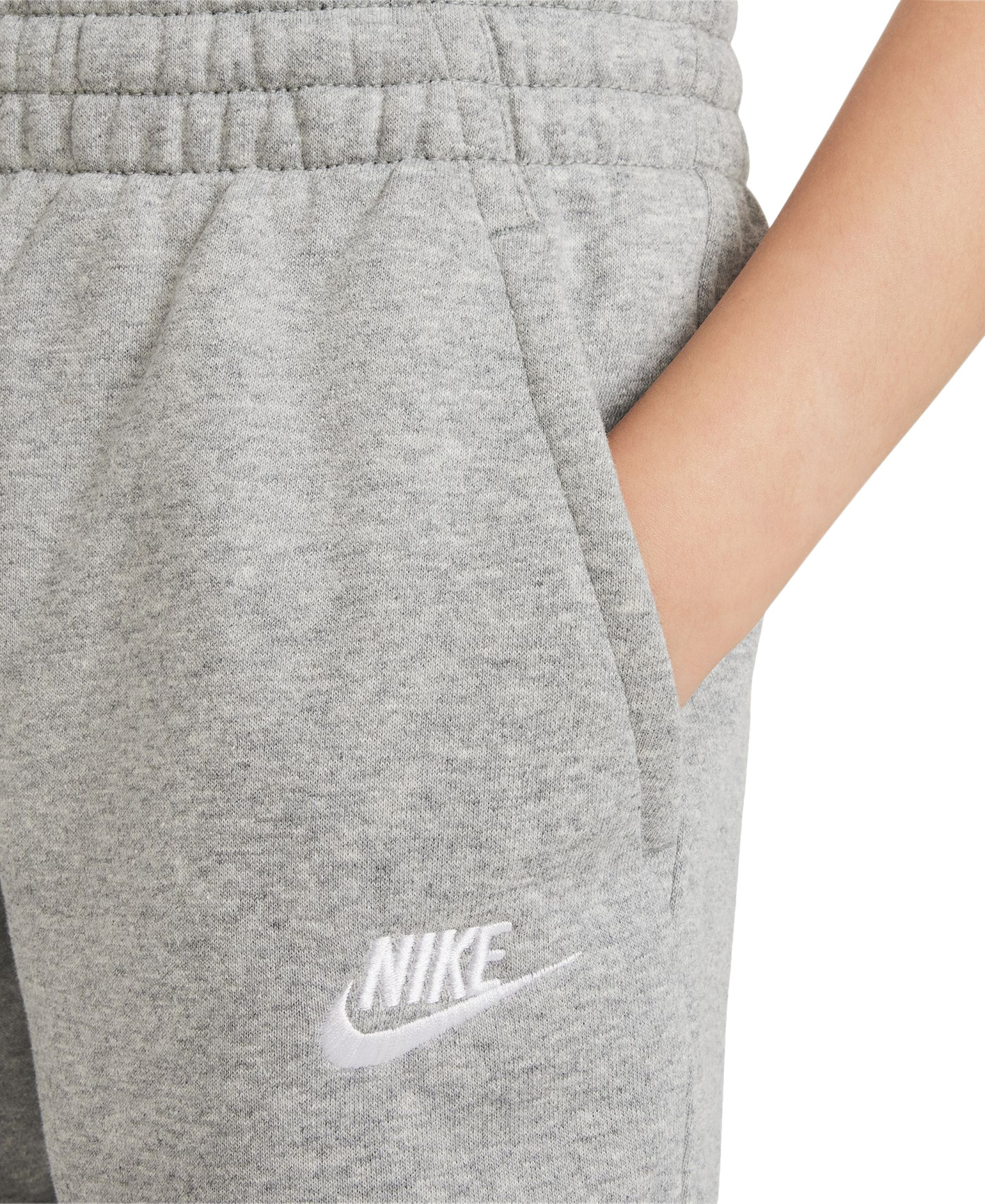 Nike Big Kids Sportswear Club Fleece French Terry 7" Shorts - Dk Grey Heather