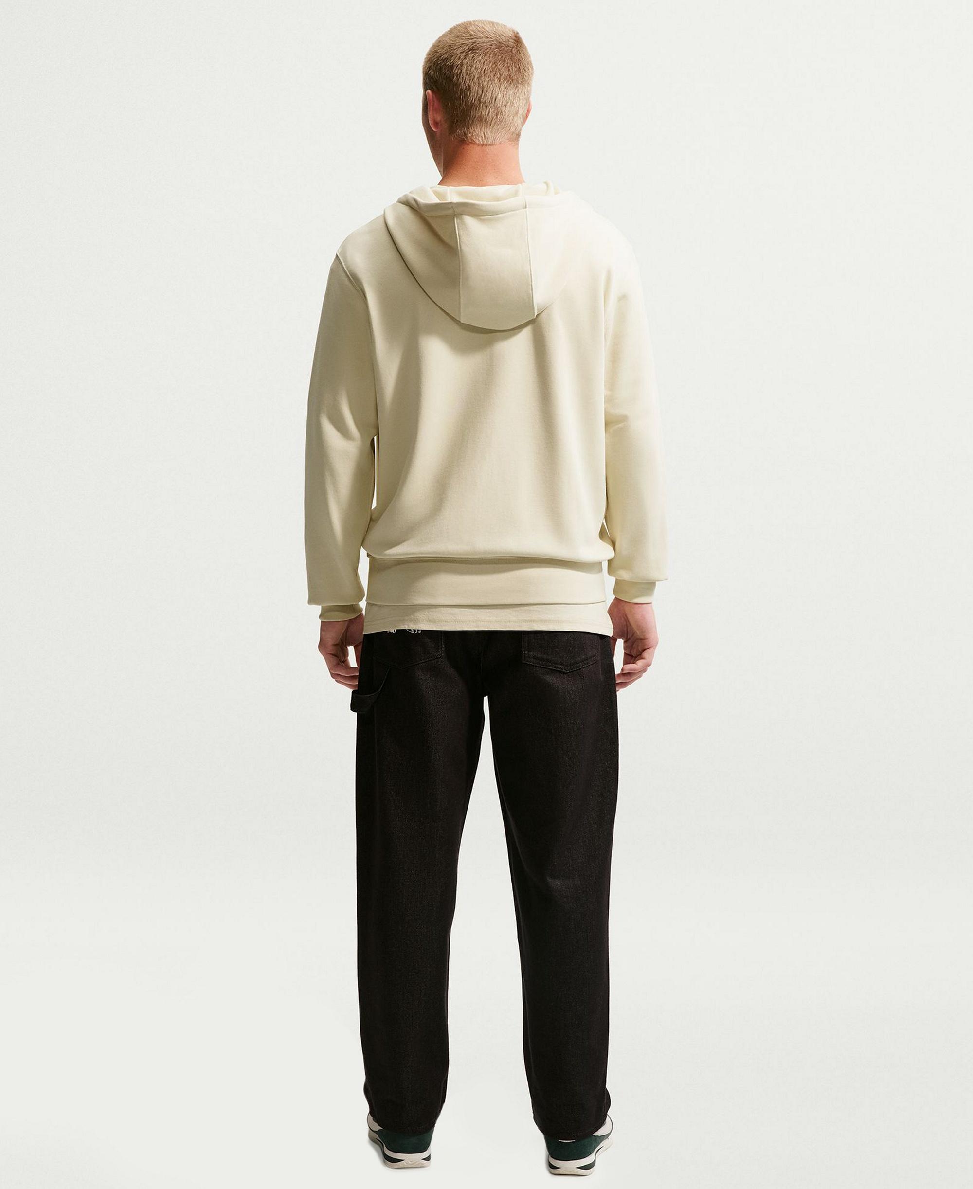 Nike Men's Sportswear Club French Terry Full-Zip Hoodie - Light Khaki/Obsidian