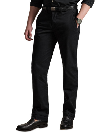 Polo Ralph Lauren Men's Straight-Fit Stretch Chino Pants - Black