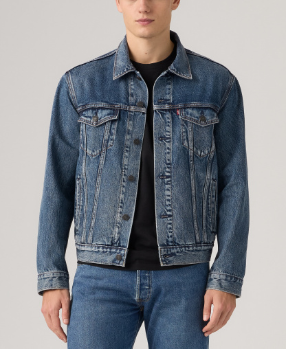 Levi's Men's Regular-Fit Stretch Denim Trucker Jacket - Lombard