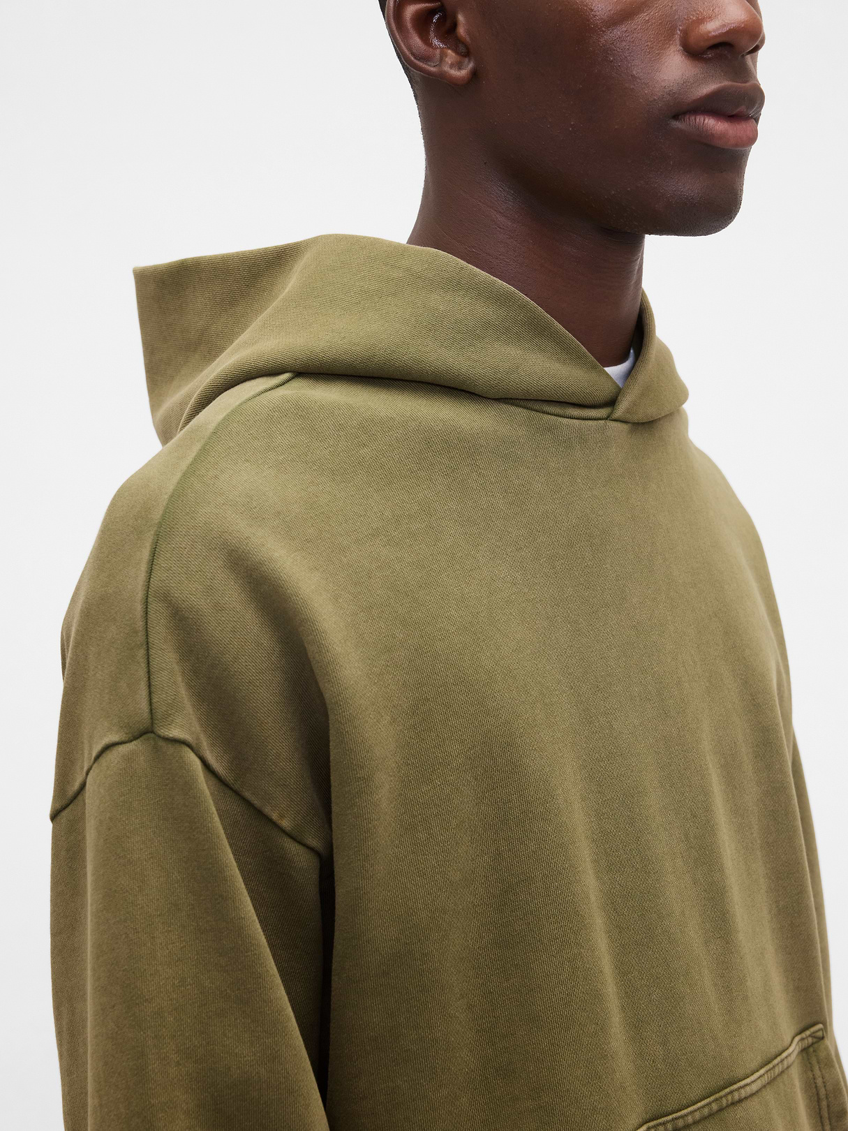 Adult Heavyweight Oversized Hoodie - army jacket green