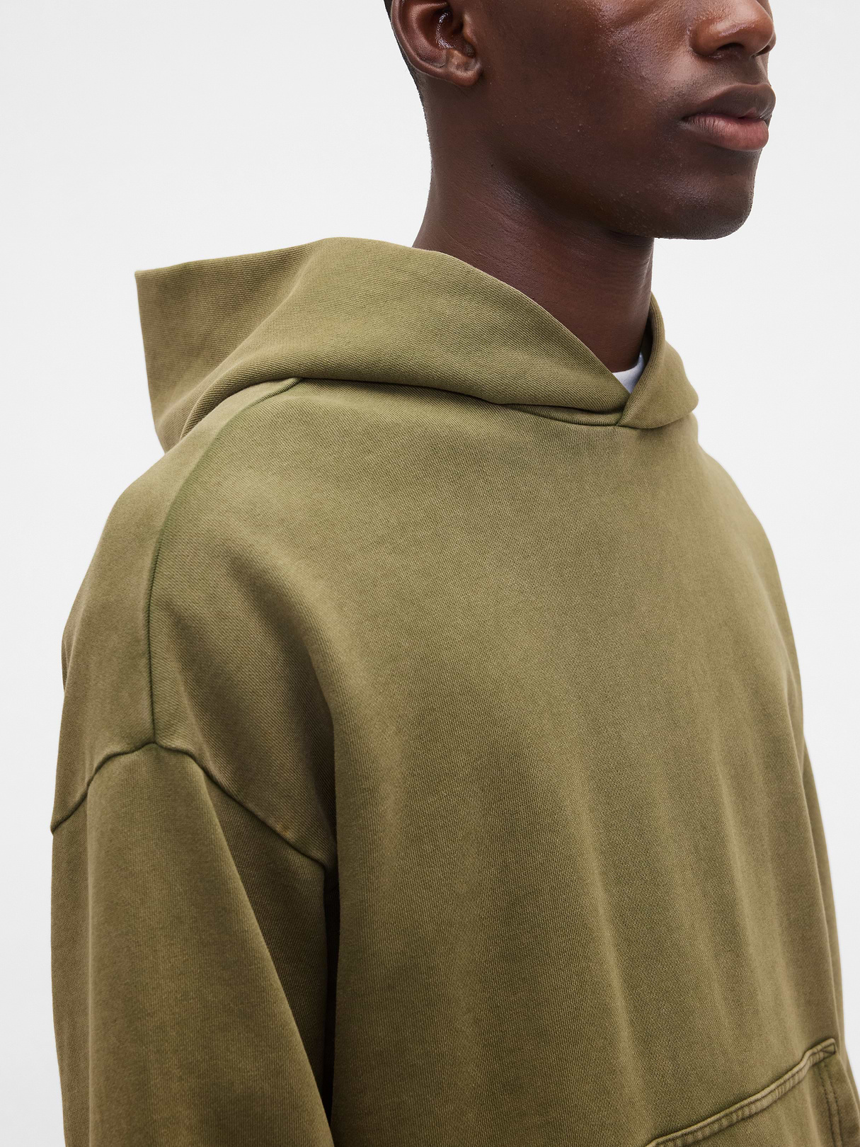 Adult Heavyweight Oversized Hoodie - army jacket green