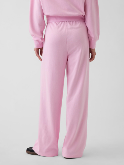 Mid Rise VintageSoft Terry Loose Sweatpants - Light pink