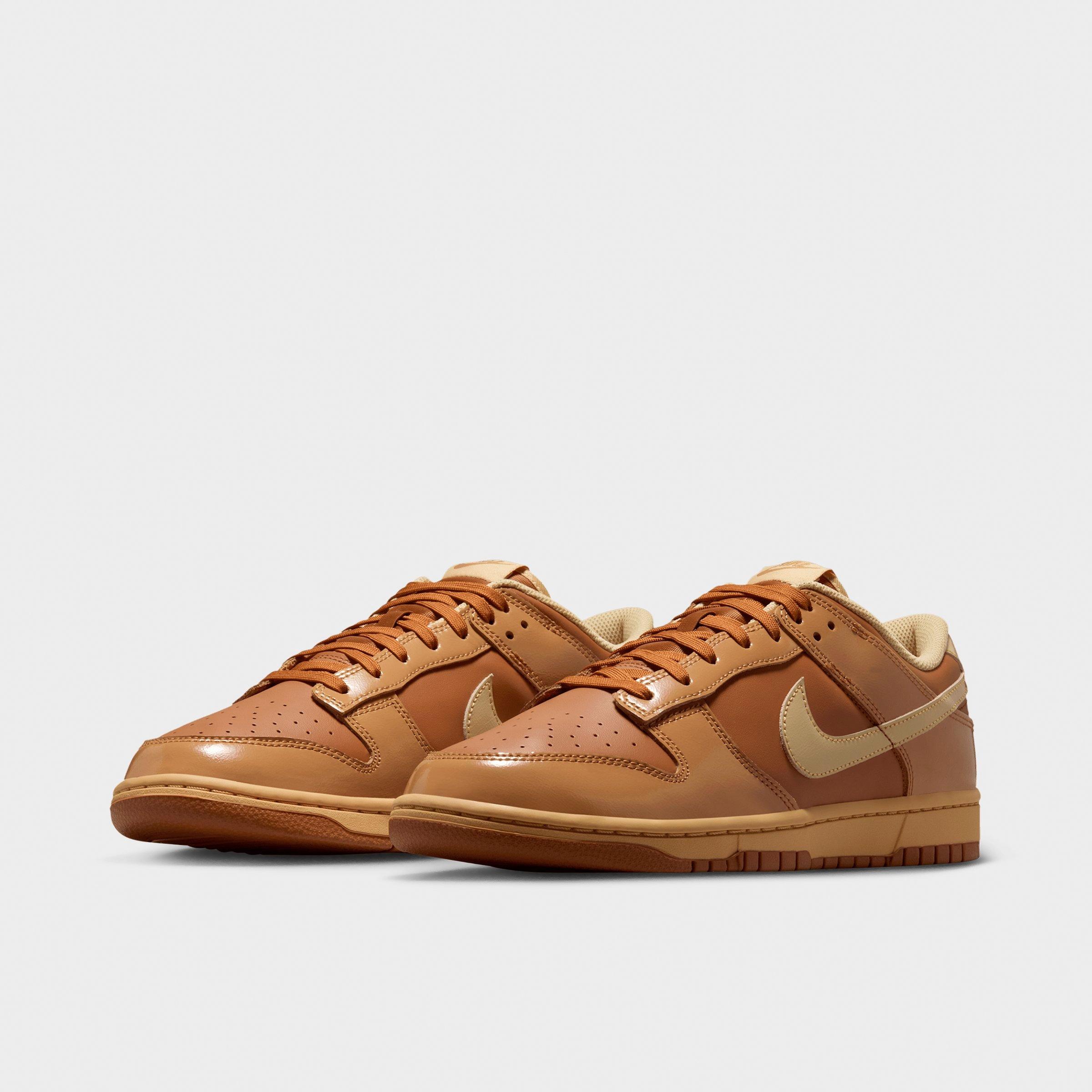 Men's Nithtke Dunk Low Retro Casual Shoes - Part 1 - Tawny/Flax/Twine/Sesame - Both shoes facing left