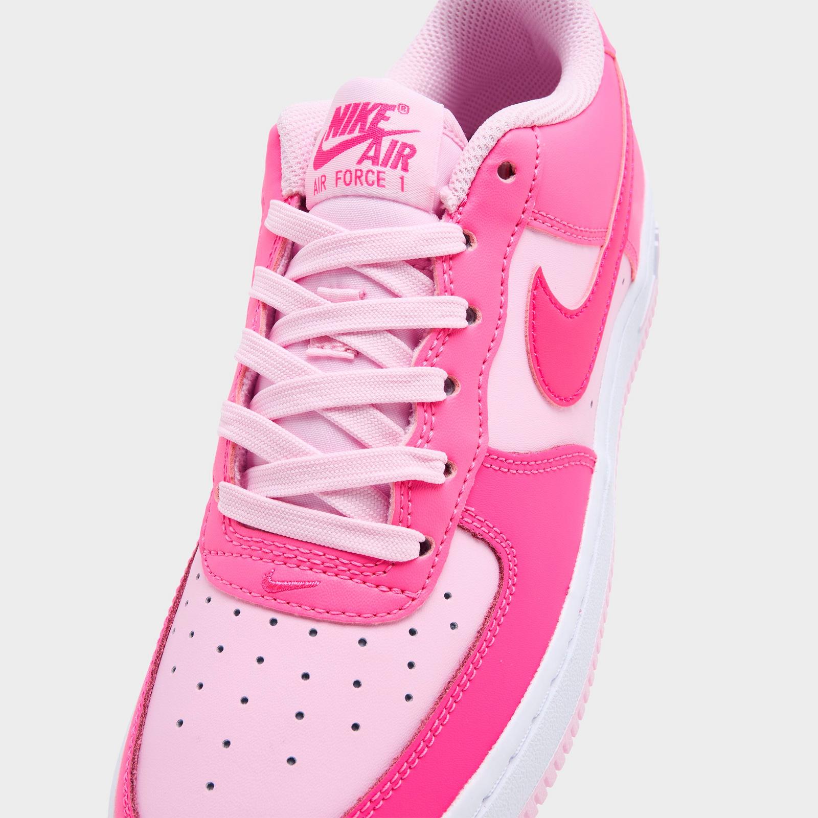 Big Kids' Nike Air Force 1 Low Casual Shoes - Pinksicle/Pink Foam/White/Hyper Pink