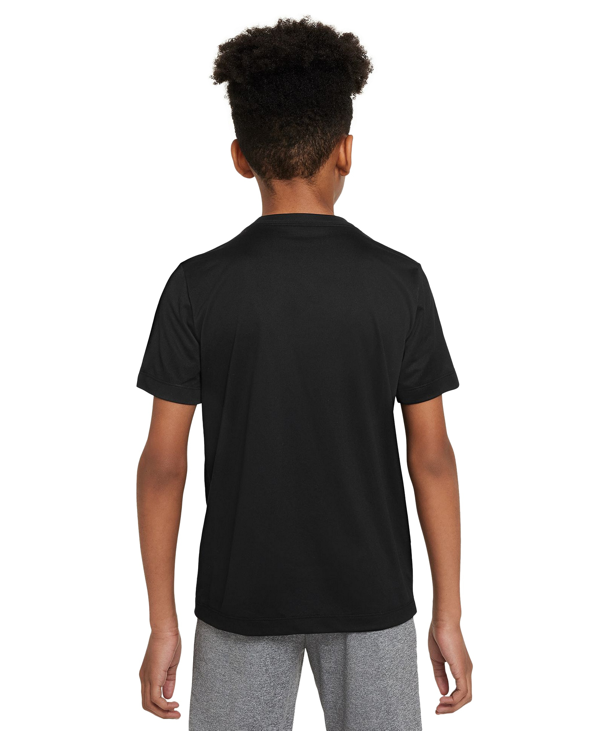 Nike Boys' and Girls' 6-20 Legend Dri-FIT Logo Graphic T-Shirt - Black