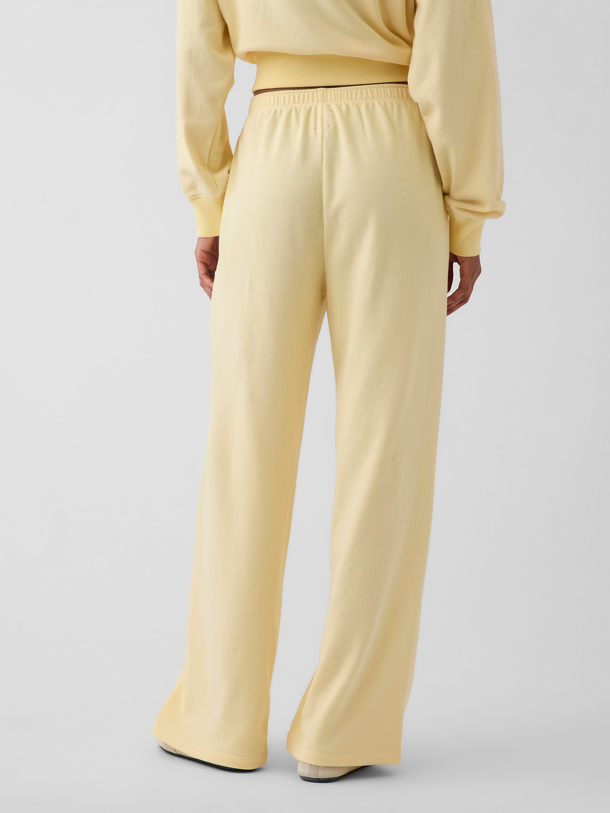 Mid Rise VintageSoft Terry Loose Sweatpants - Maize yellow