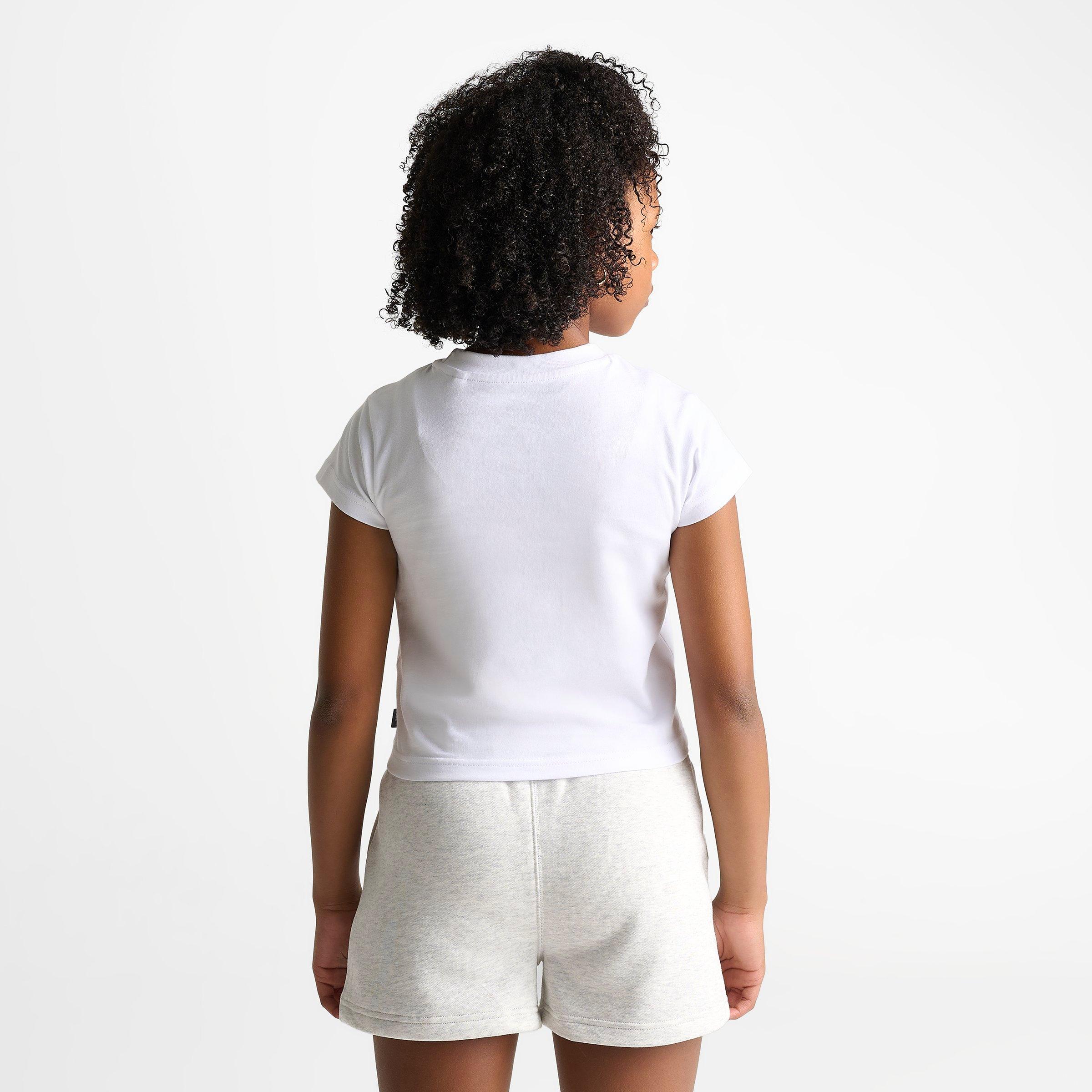 Girls' Big Kids' New Balance Tricolor Baby T-Shirt - Bright White - view 4