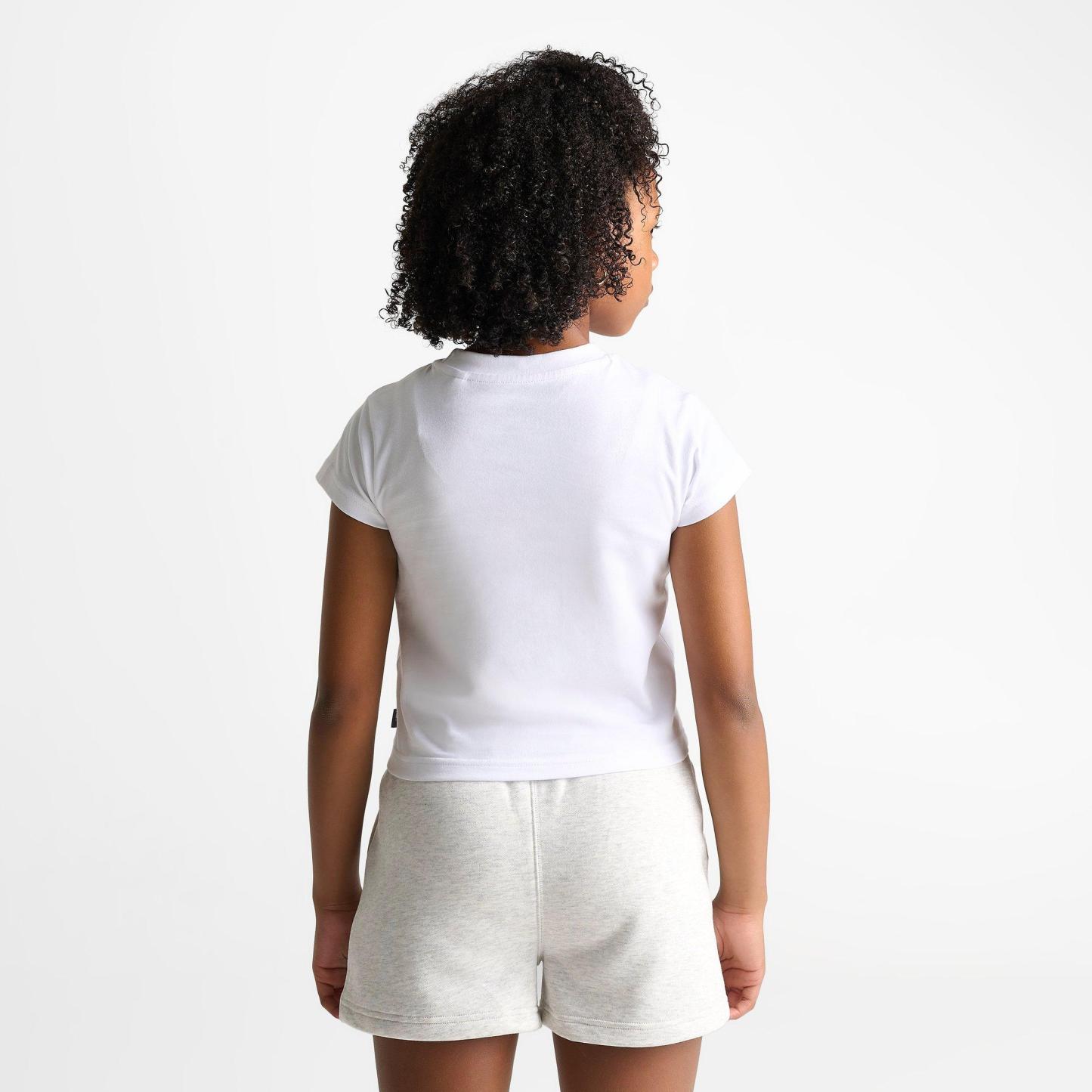 Girls' Big Kids' New Balance Tricolor Baby T-Shirt - Bright White - view 4