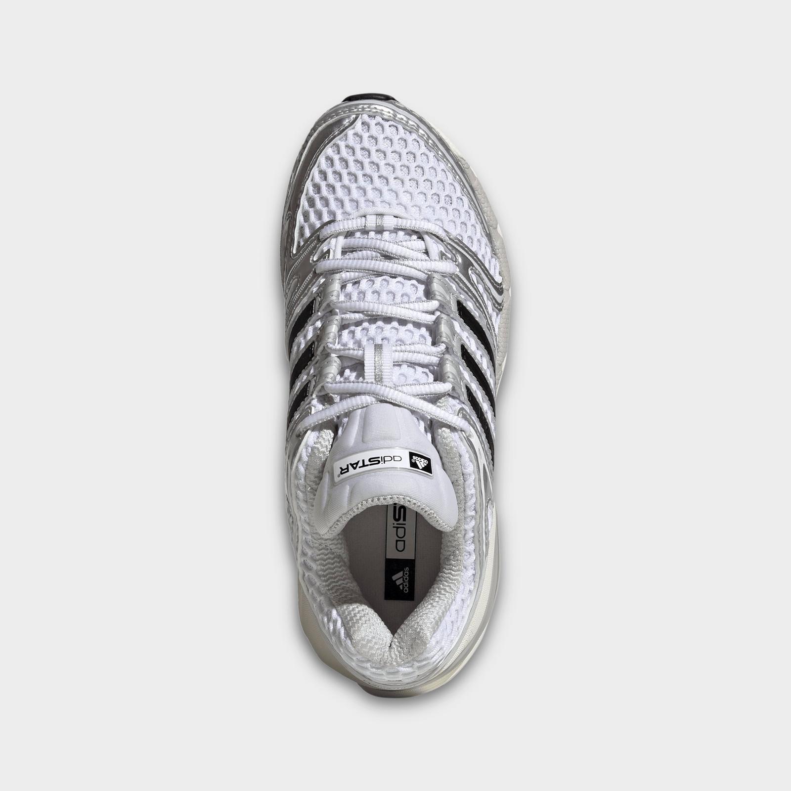 Big Kids' adidas Adistar Control 5 Casual Shoes - Cloud White/Silver Metallic/Grey One - view 5