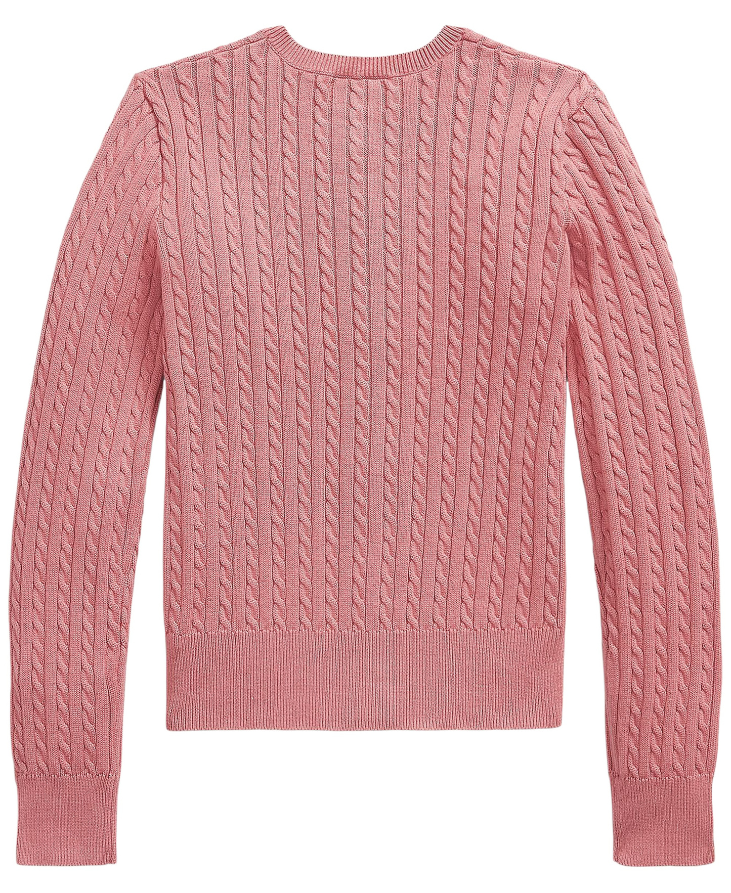 Polo Ralph Lauren Girls' 7-16 Mini-Cable Cardigan - Canvas Pink