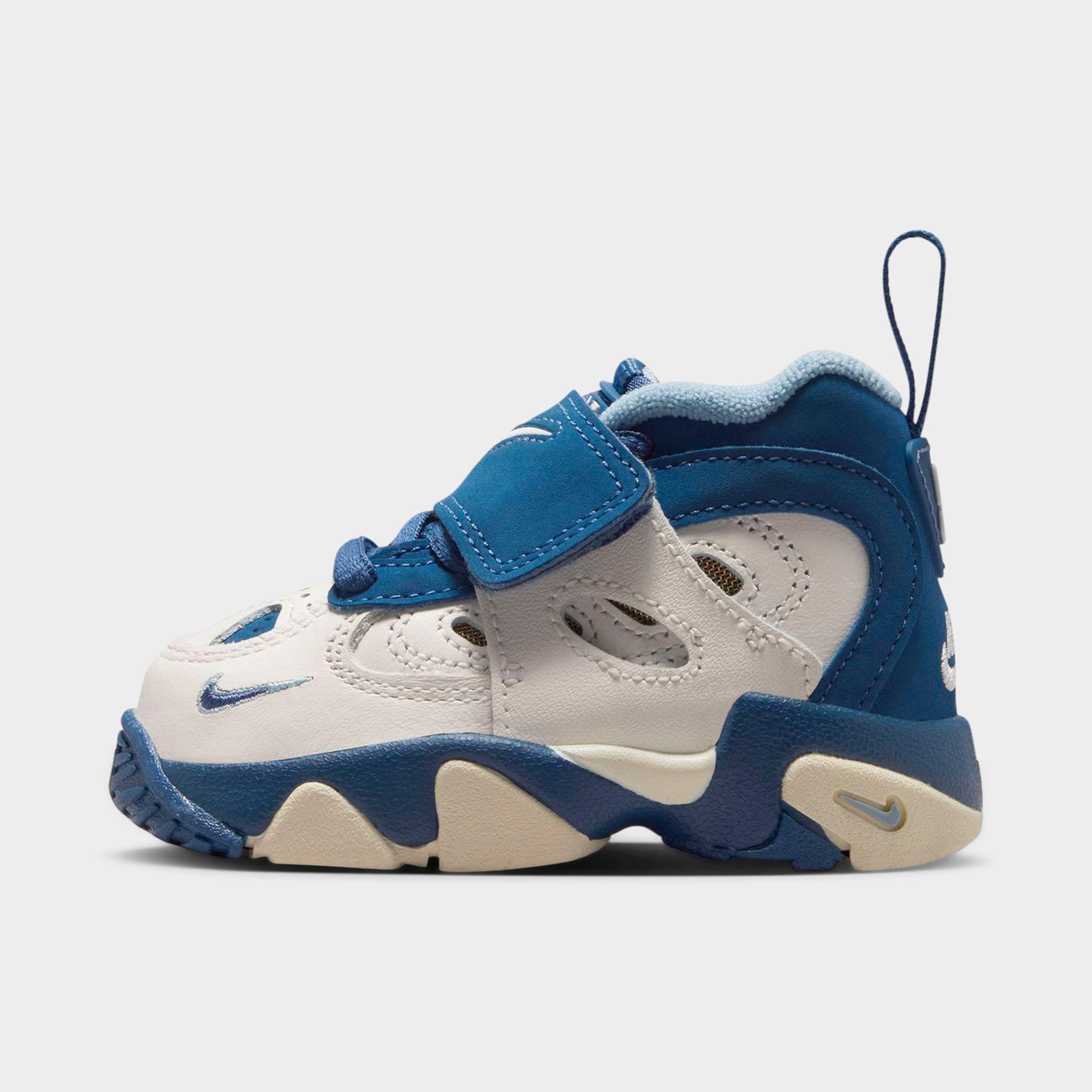 Kids' Toddler Nithtke Diamond Turf 2 Casual Shoes - Sail/Mystic Navy/Blue Grey/Metallic Gold - Left shoe facing left. Outside of the shoe.