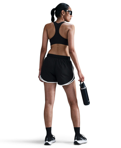 Nike Women's Tempo Dri-FIT Mid-Rise Running Shorts - Black/White