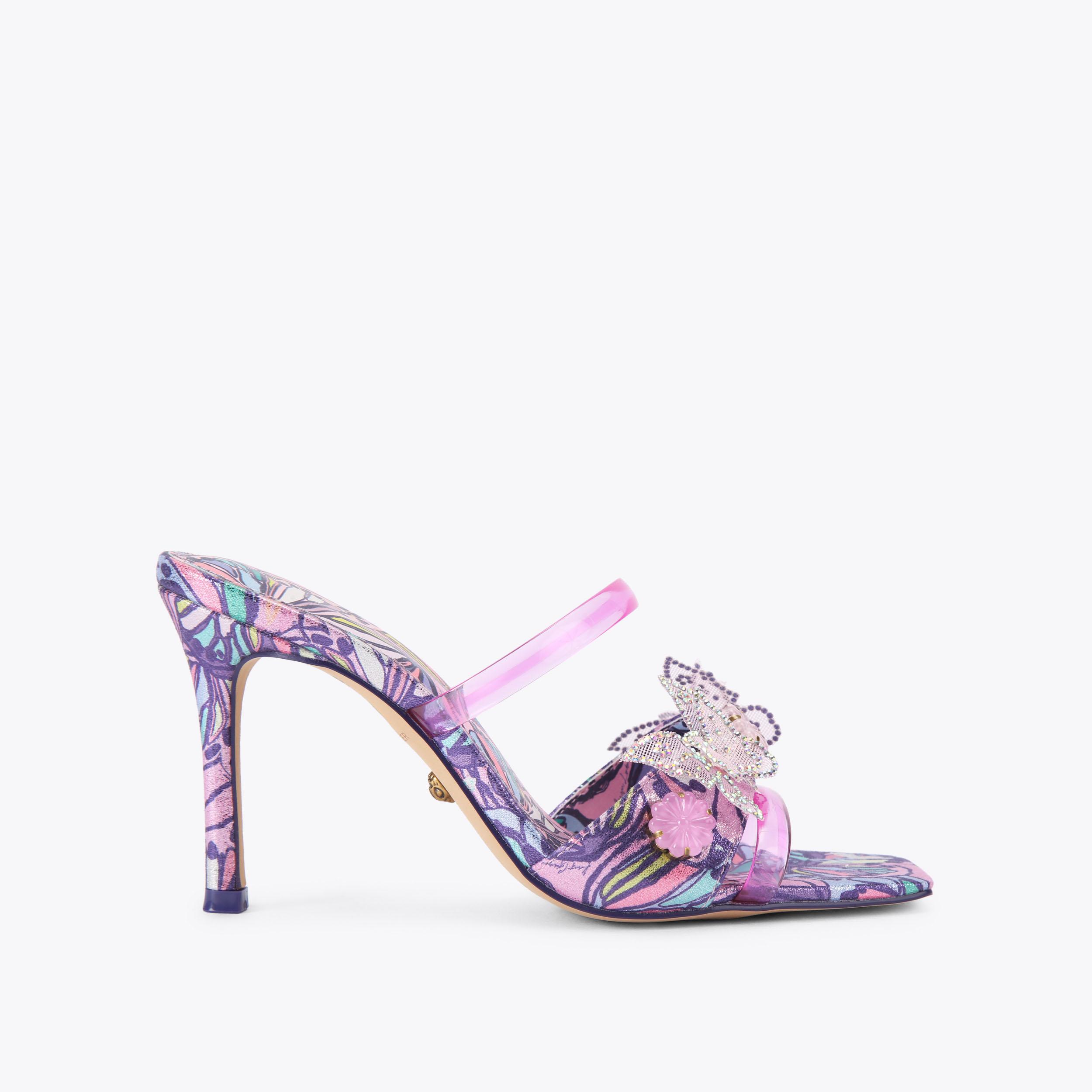 Kurt Geiger London Butterfly Mule Sandal - Purple