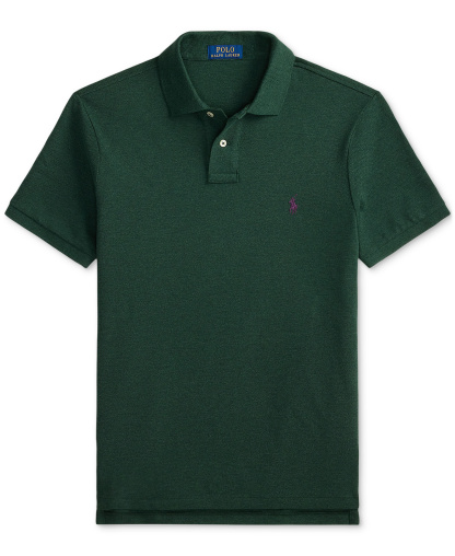 Polo Ralph Lauren Men's Classic-Fit Mesh Polo Shirt - Scotch Pine Heather