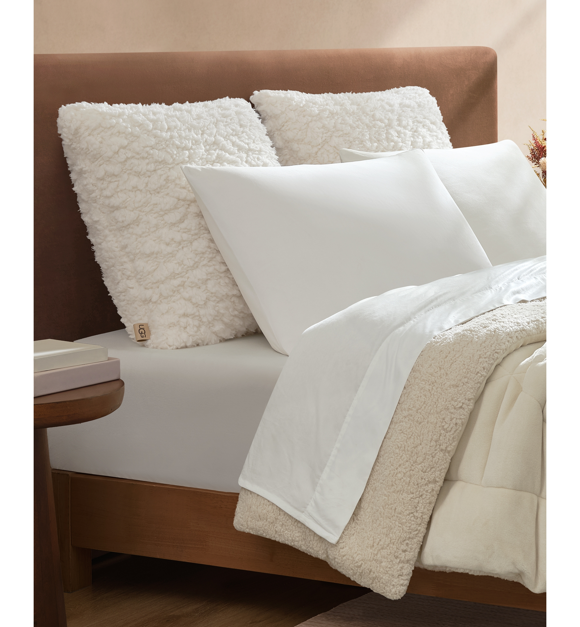 UGG® Shira Chunky Euro Pillow, 24" x 24" - Snow