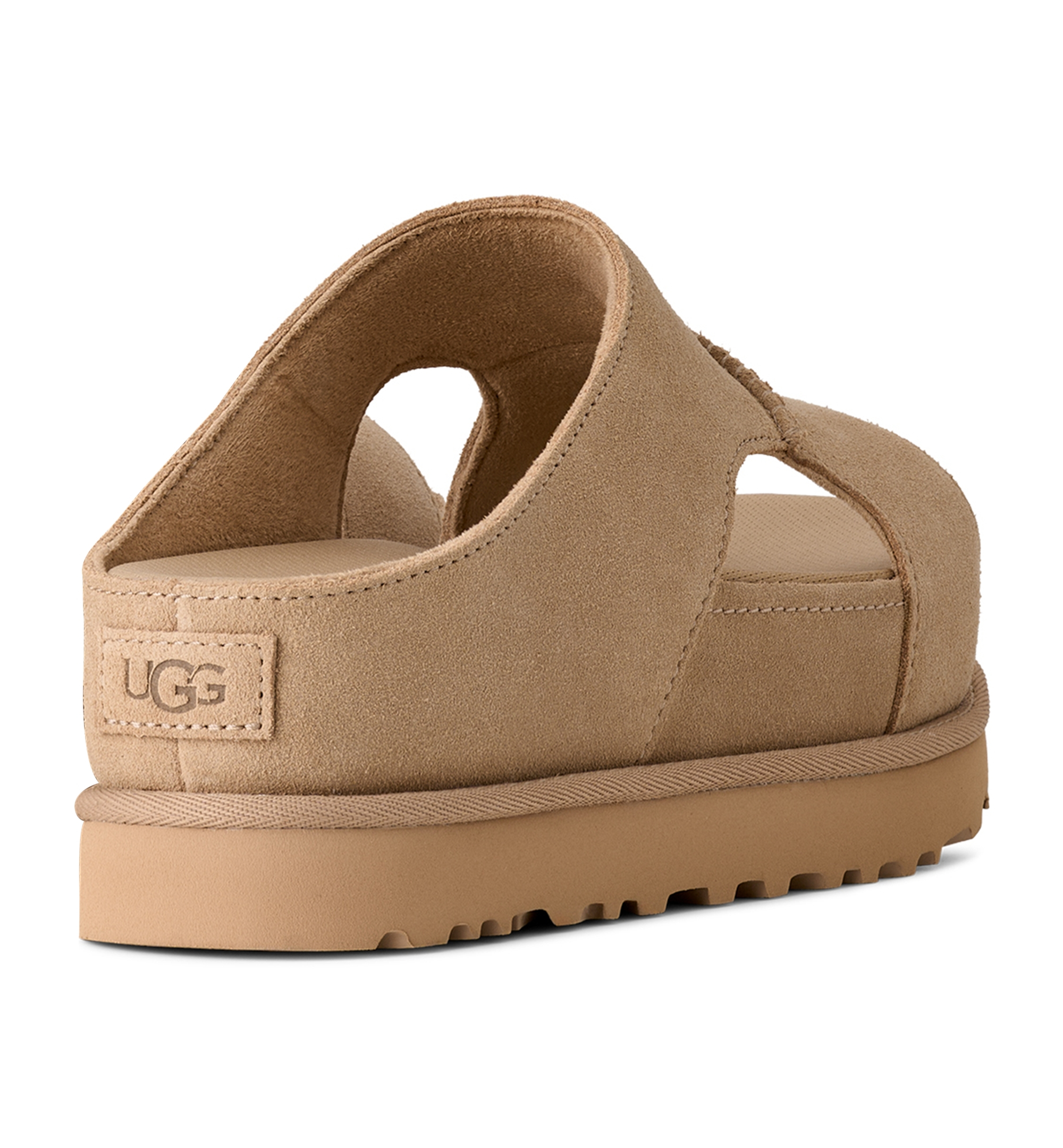 UGG® Women's Goldenstar Hi Cutout Open Toe Slide Sandals - Sand