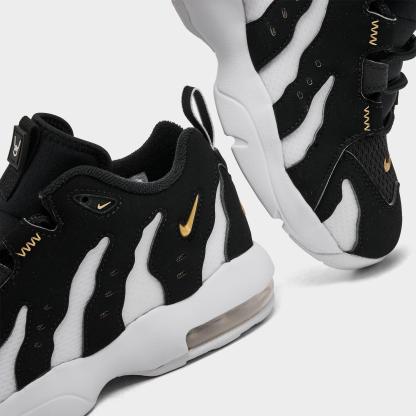 Little Kids' Nithtke Air DT Max ‘96 Low Casual Shoes - Black/Metallic Gold/White - Detail shot