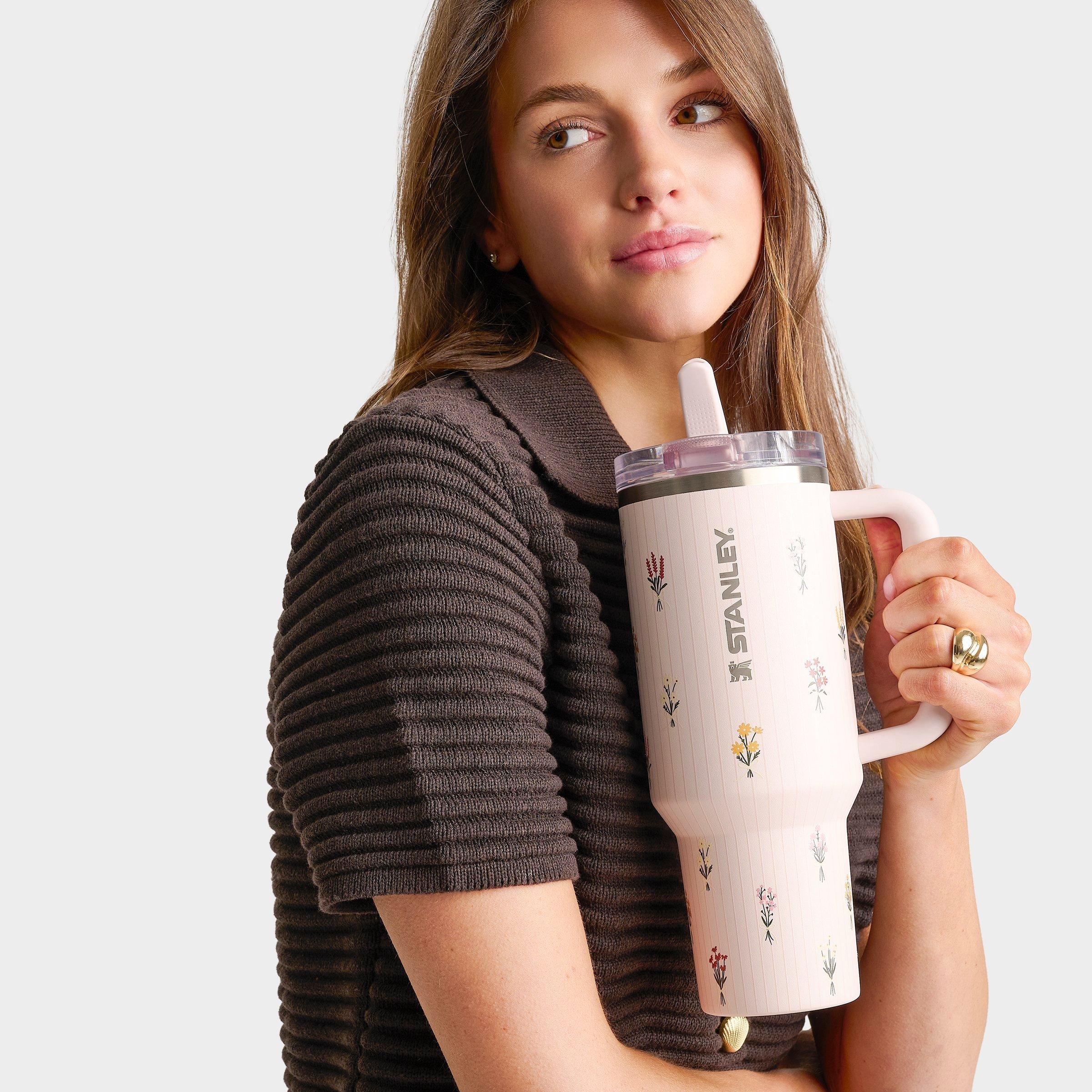 Stanley Quencher ProTour Flip Straw Tumbler (40 oz) - Rose Quartz Bouquet