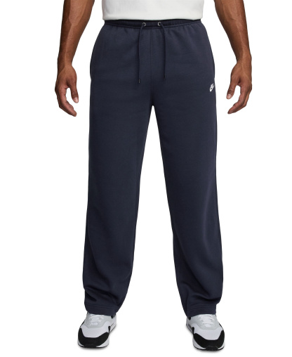 Nike Club Men's Brushed Fleece Open Hem Pants - Blue