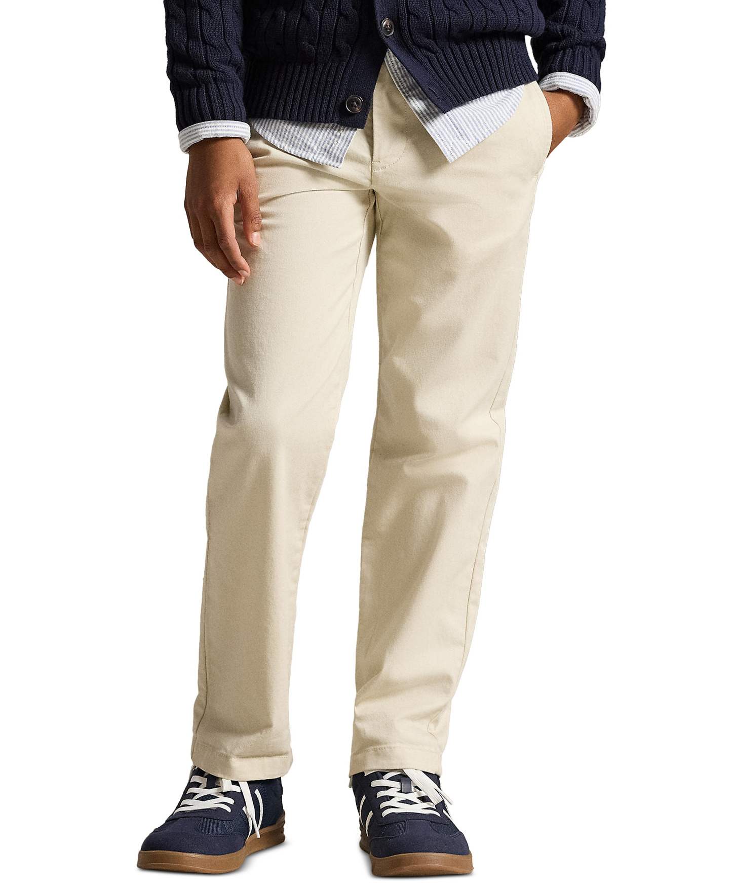 Polo Ralph Lauren Boys' 8-20 Straight-Fit Stretch Twill Pants - Basic Sand