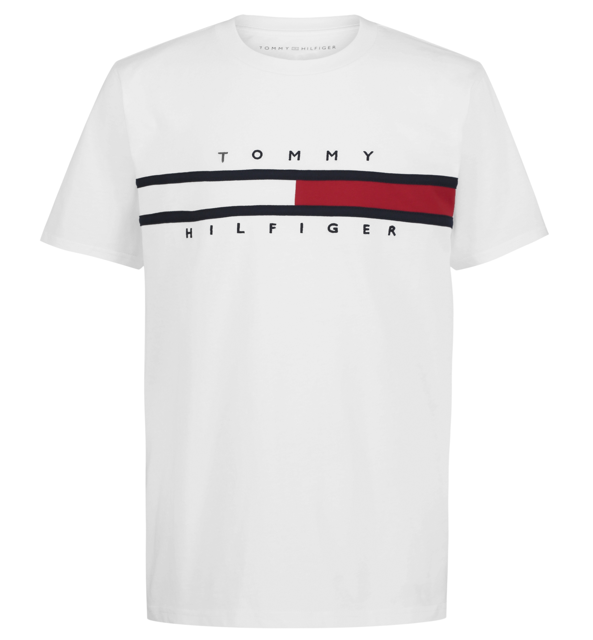 Tommy Hilfiger Boys' 8-20 Tommy New Signature T-Shirt - White