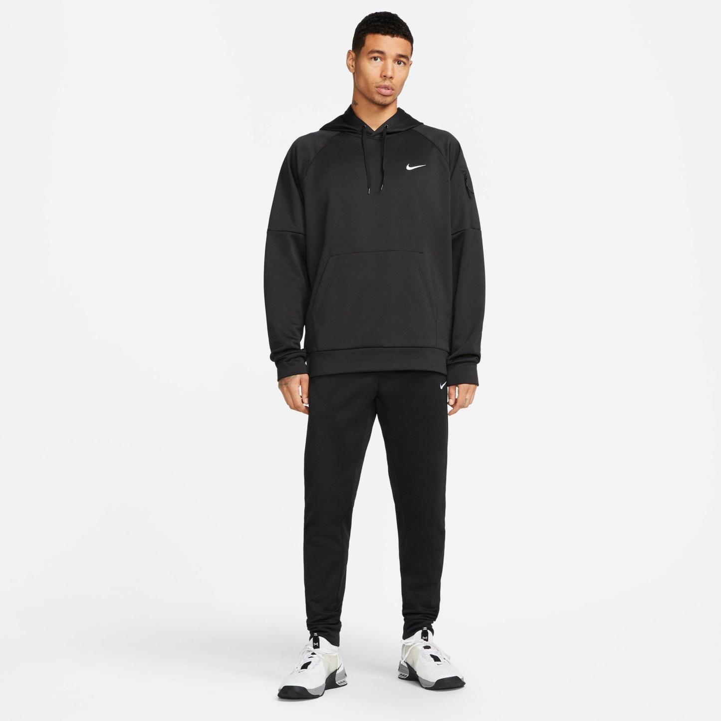 Men's Nithtke Therma-FIT Pullover Training Hoodie - Black/Black/White