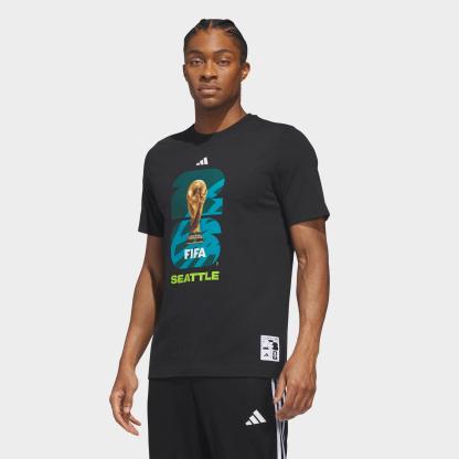 Men's adidas Soccer FIFA World Cup 26™ Host City Seattle Graphic T-Shirt - Black - view 1