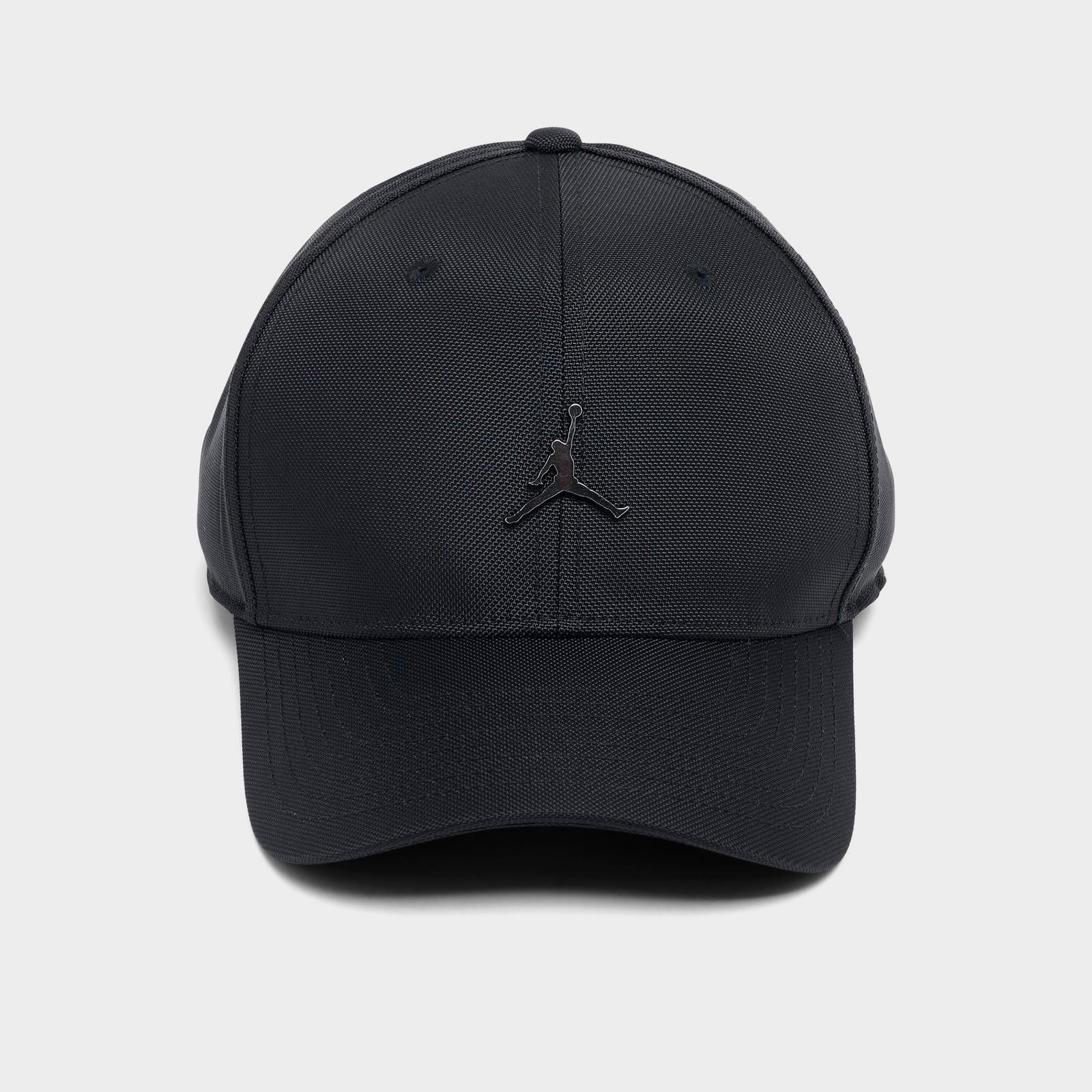 Jordan Rise Structured Metal Jumpman Strapback Hat - Black/Gunmetal - view 8