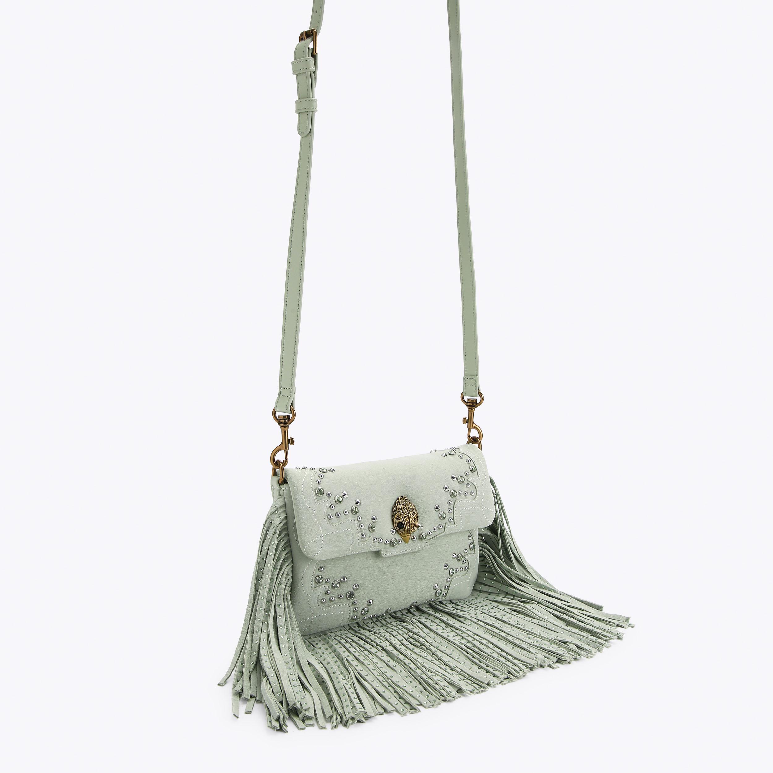 Kurt Geiger London Oxford Fringe Shoulder Bag - Green - view 3