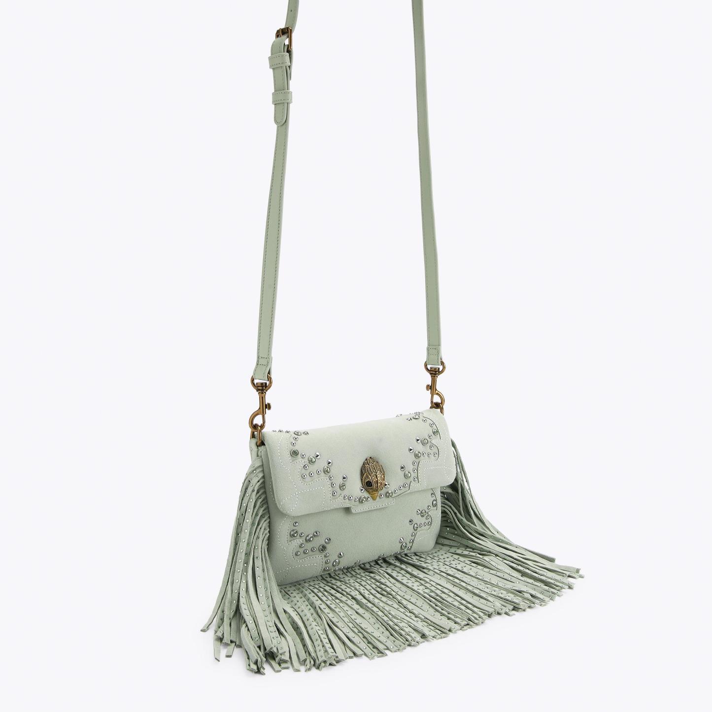 Kurt Geiger London Oxford Fringe Shoulder Bag - Green - view 3