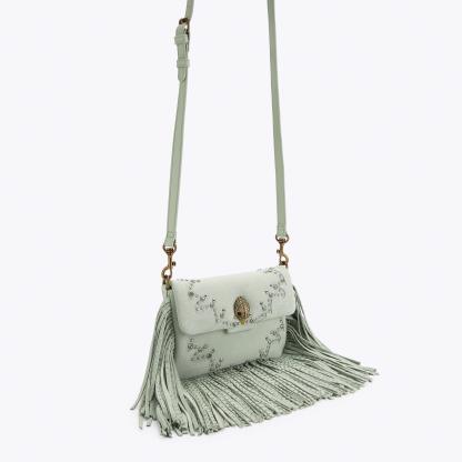 Kurt Geiger London Oxford Fringe Shoulder Bag - Green - view 3