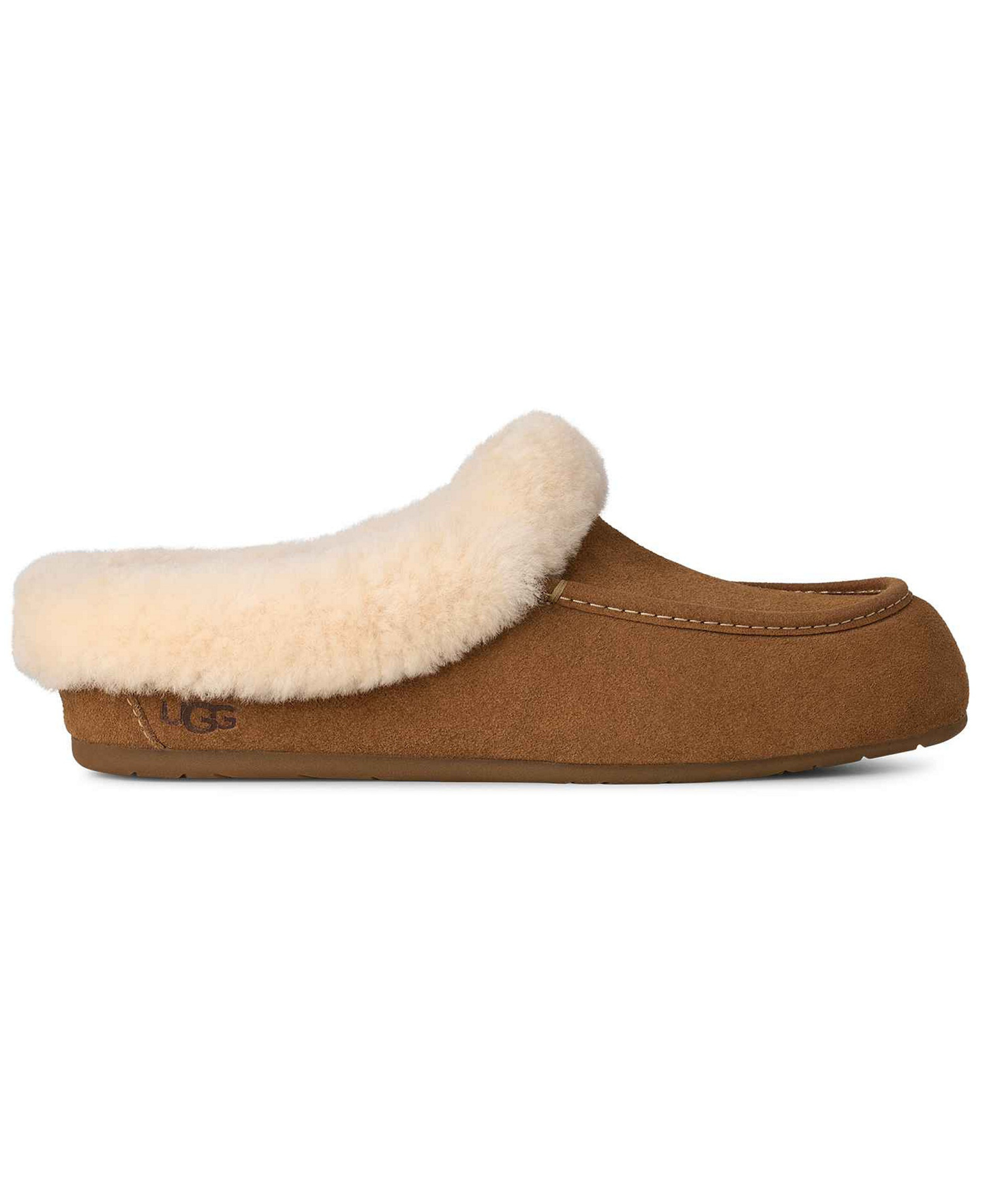 UGG® Women's Ansley Moccasin Slip On Slippers - Chestnut