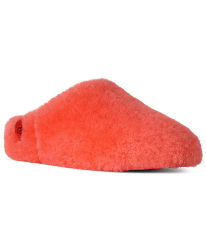 UGG® Women's Elea Fluffed Slip-On Slippers - Orange Gerbera