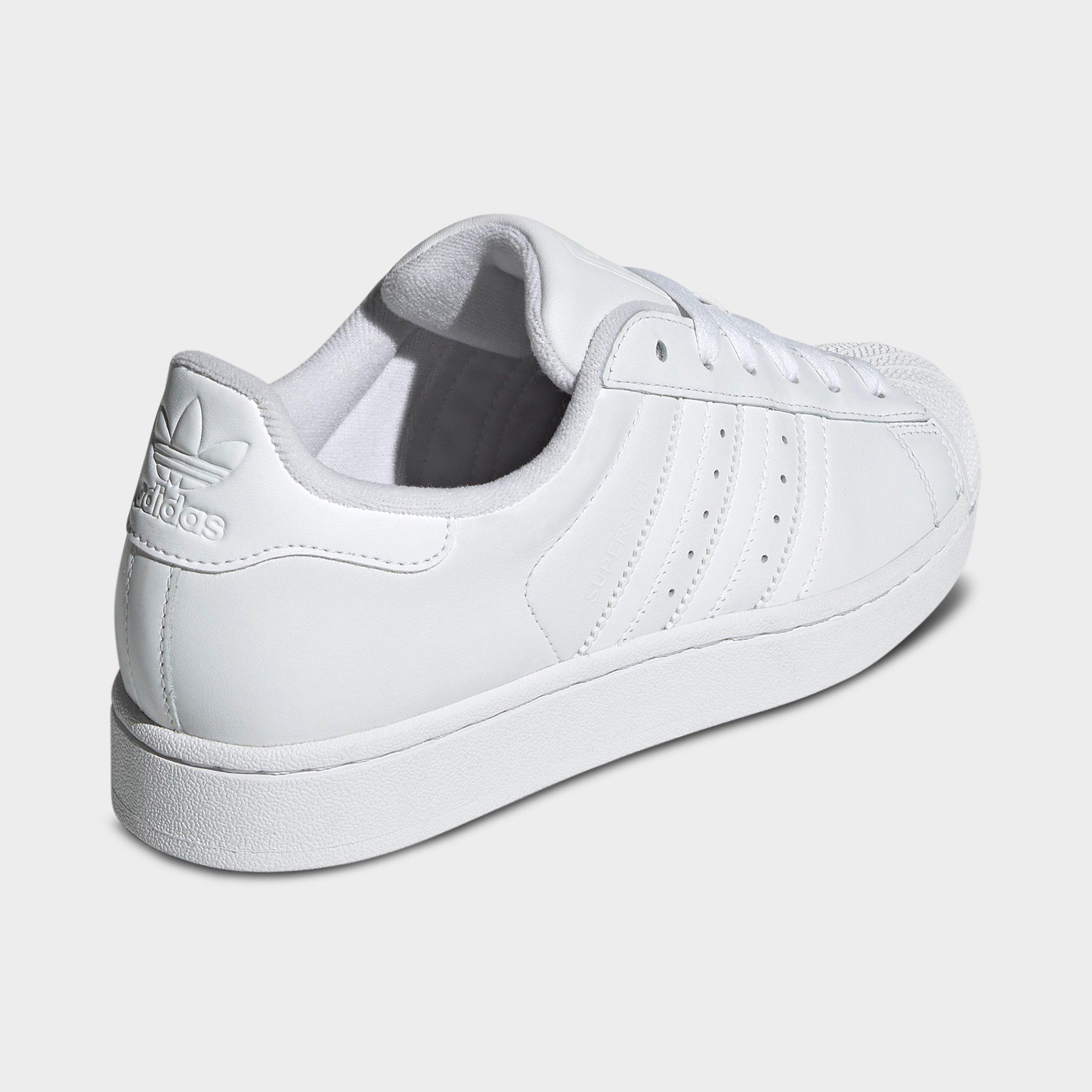 Women's adidas Originals Superstar II Casual Shoes - Cloud White/Cloud White/Core Black - Back view