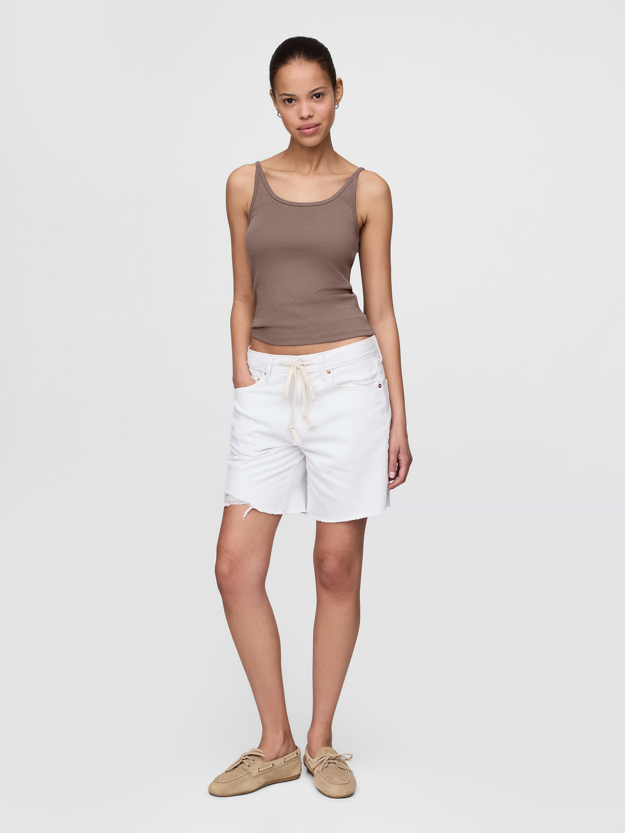 Modern Crop Cami - Plymouth rock brown