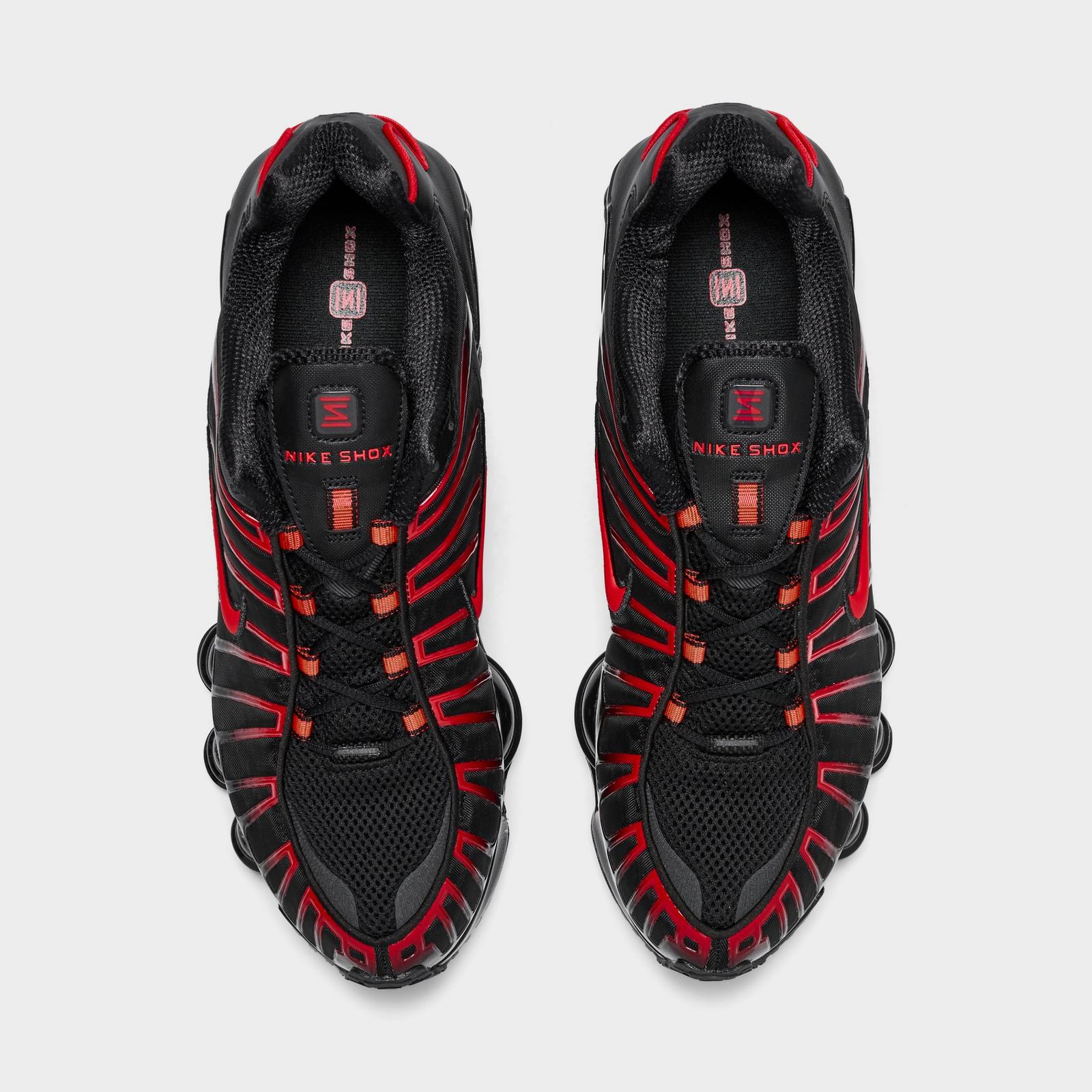 Men's Nike Shox TL Casual Shoes - Black/Black/Light Crimson