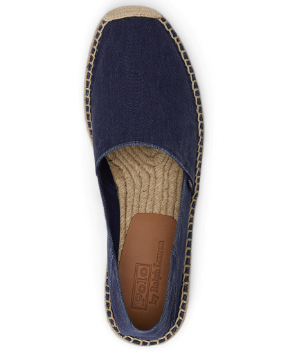 Polo Ralph Lauren Men's Cevio Washed Canvas Collapsible Heel Espadrilles - Navy
