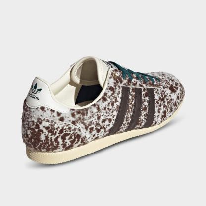 Women's adidas Originals Japan Casual Shoes - Part 2 - Off White/Dark Brown/Gold Metallic - Back view