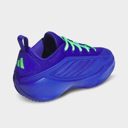 Big Kids' adidas Believe That 1 Basketball Shoes - Lucid Blue/Court Green/Lucid Blue - Back view
