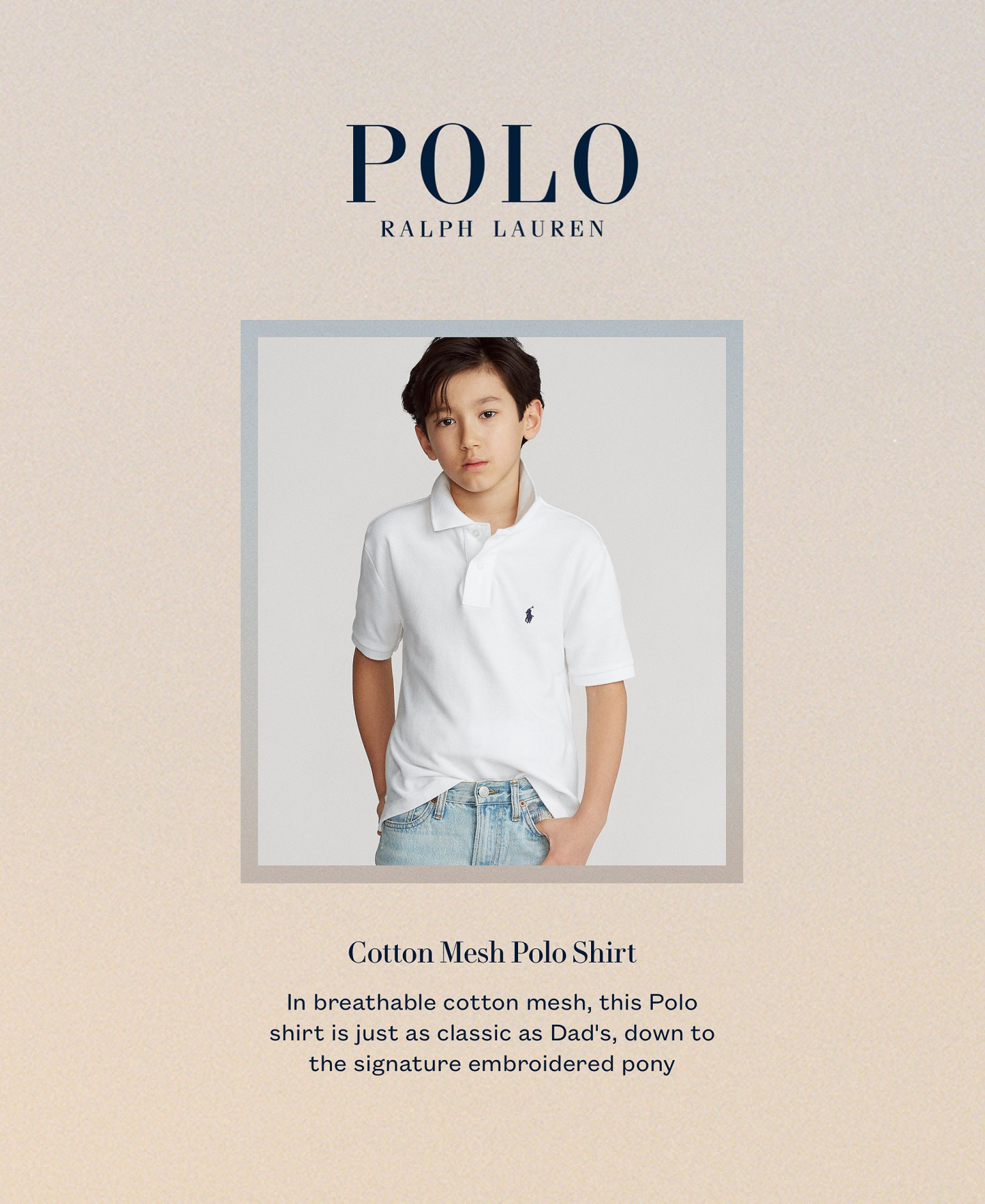 Polo Ralph Lauren 8-20 Boys' Cotton Mesh Logo Polo Shirt - White