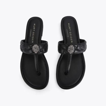 Kurt Geiger London Kensington T-bar Sandal - Black - view 3
