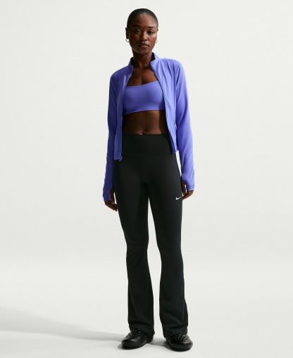 Nike Women's High-Waisted Flared Leggings - Black/White