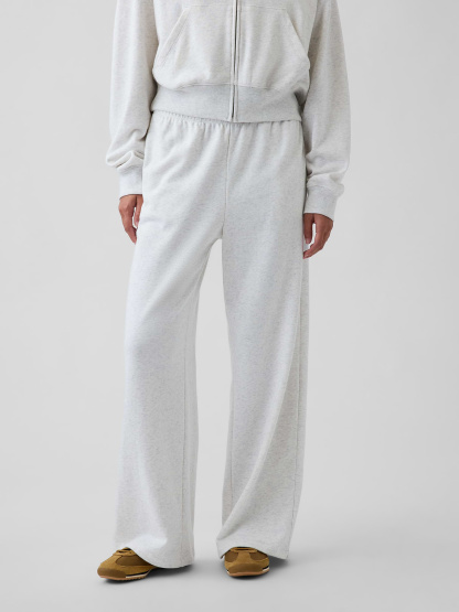 Mid Rise VintageSoft Terry Loose Sweatpants - Pale heather grey