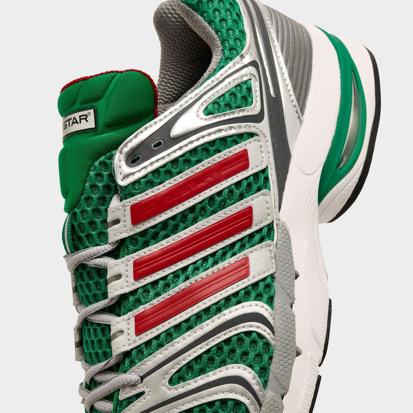 Men's adidas Adistar Control 5 Casual Shoes - Bold Green/Better Scarlet/Core Black - view 3