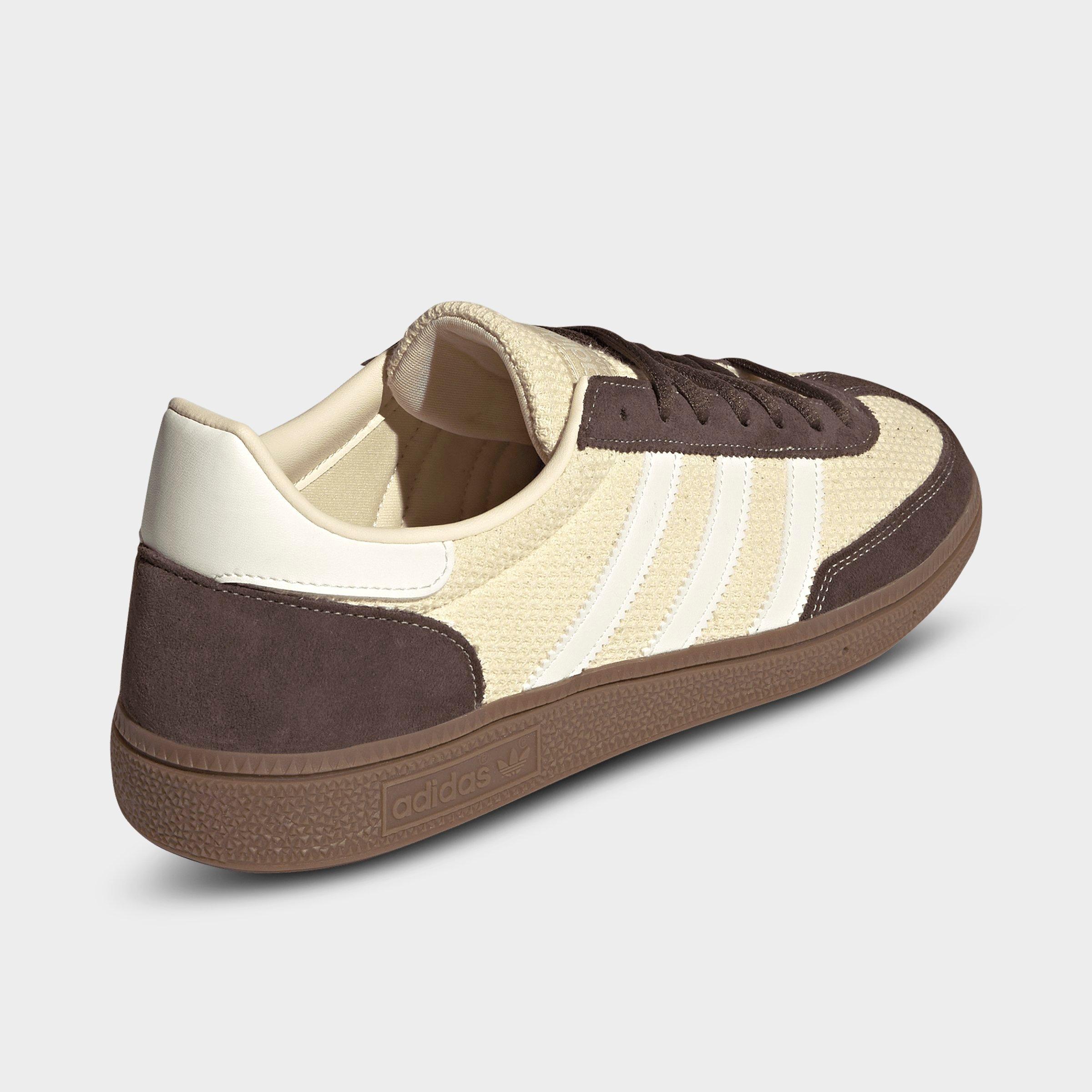 Men's adidas Originals Handball Spezial Casual Shoes - Part 4 - Warm Vanilla/Off White/Dark Brown - Back view