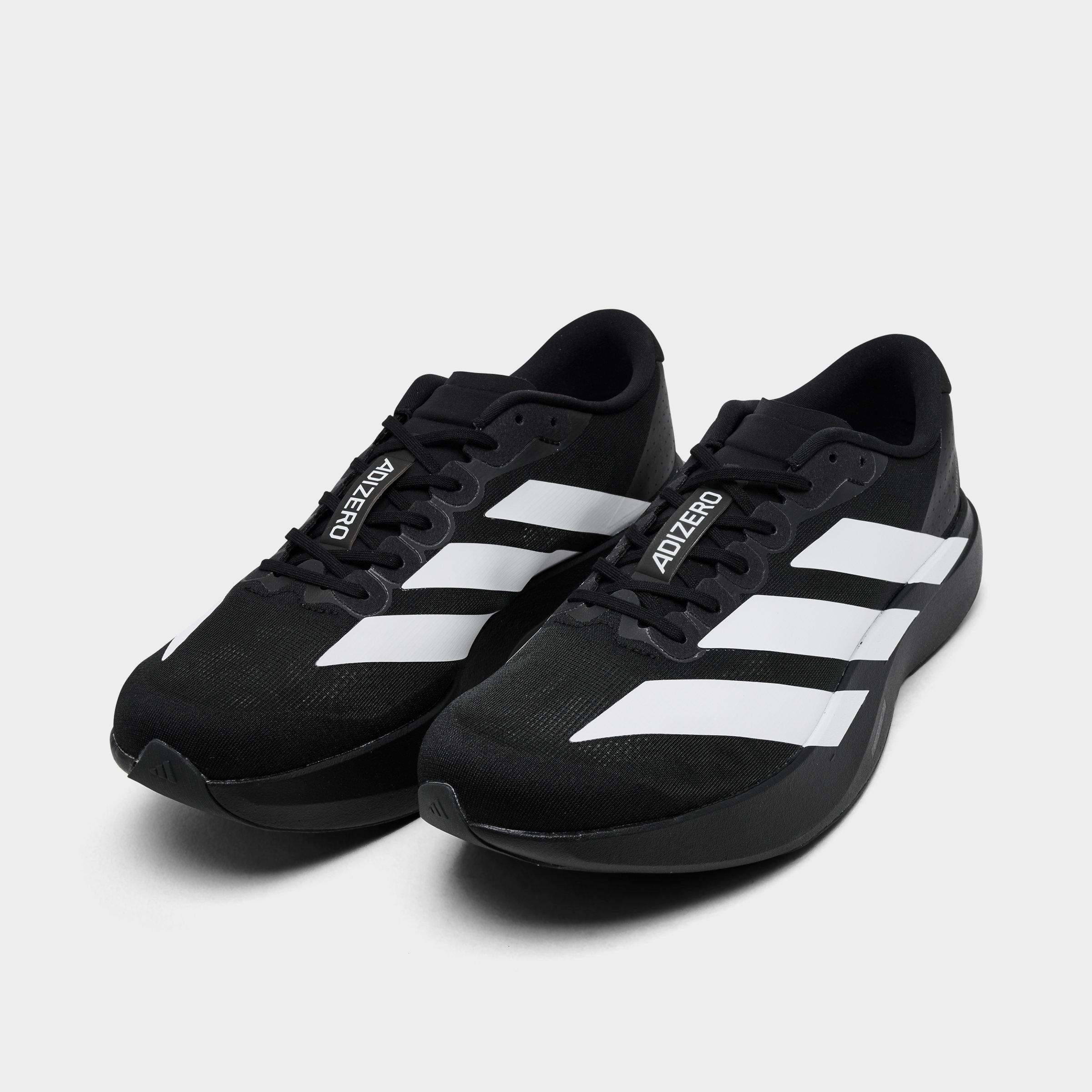 Men's adidas Adizero EVO SL Running Shoes - Part 2 - Black/White/Black - Both shoes facing left