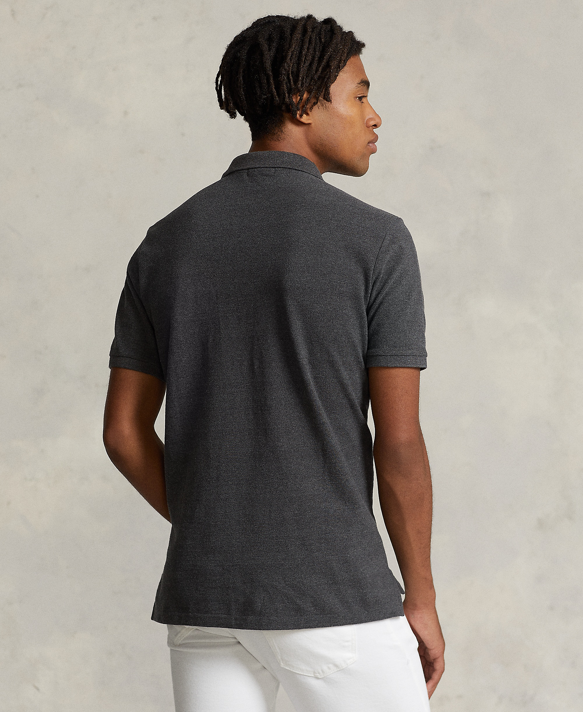 Polo Ralph Lauren Men's Classic-Fit Mesh Polo Shirt - Medium Flannel Heather