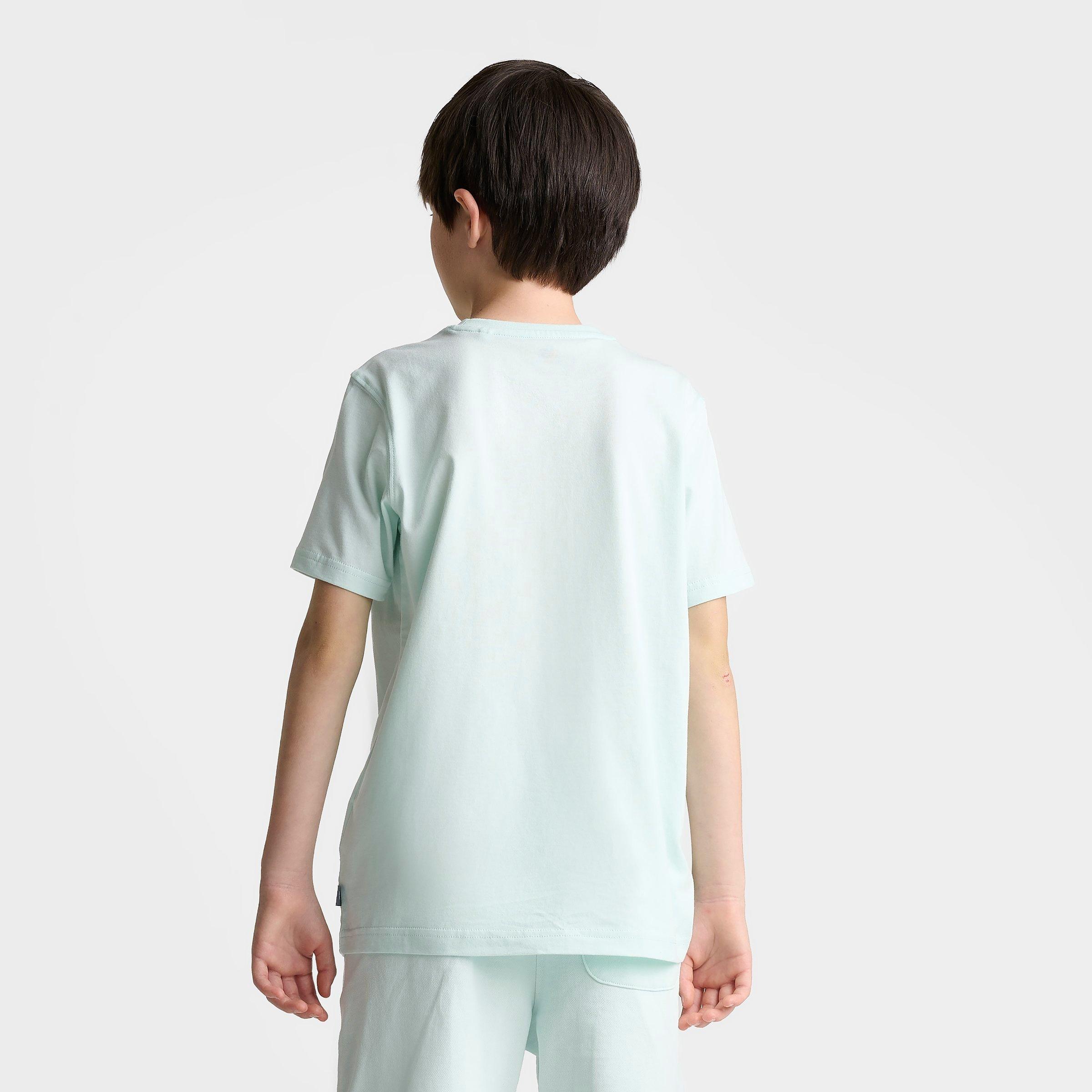 Boys' Big Kids' New Balance Chenille Logo T-Shirt - Glint Blue - view 4
