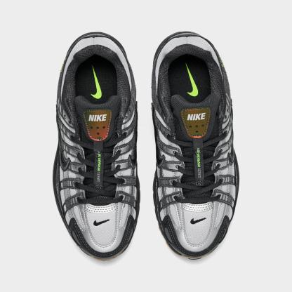 Big Kids' Nike P-6000 Casual Shoes - Grey Fog/Black/Anthracite/Volt (IQ0216-025)